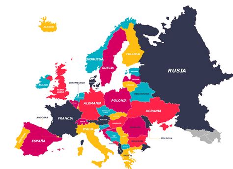 Mapa de Europa con indicadores de permisos de paternidad
