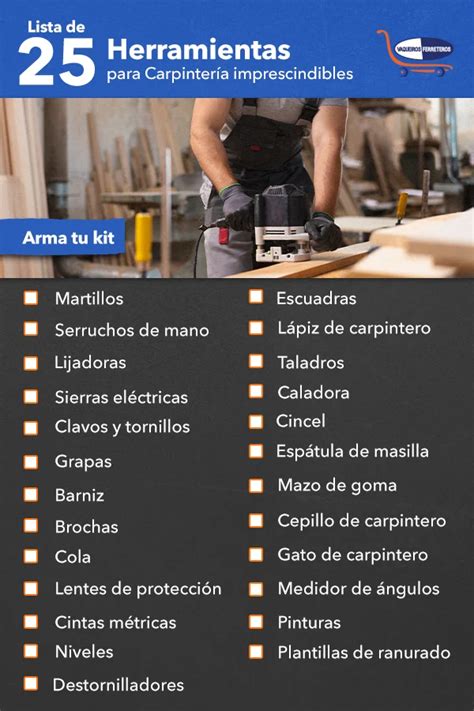 Herramientas básicas para carpintería