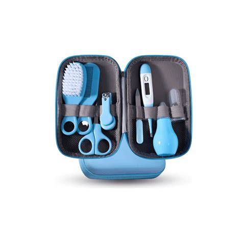 kit de higiene para bebé (cortaúñas, termómetro, pera de succión)