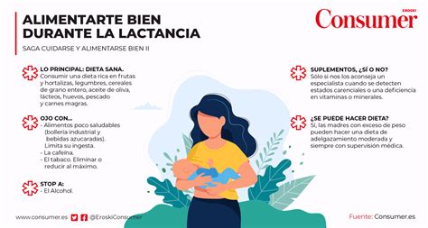 Tabla de alimentos recomendados durante la lactancia