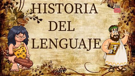 Esquema sobre la evolución del lenguaje humano, desde los gestos y sonidos primitivos hasta el lenguaje complejo actual.