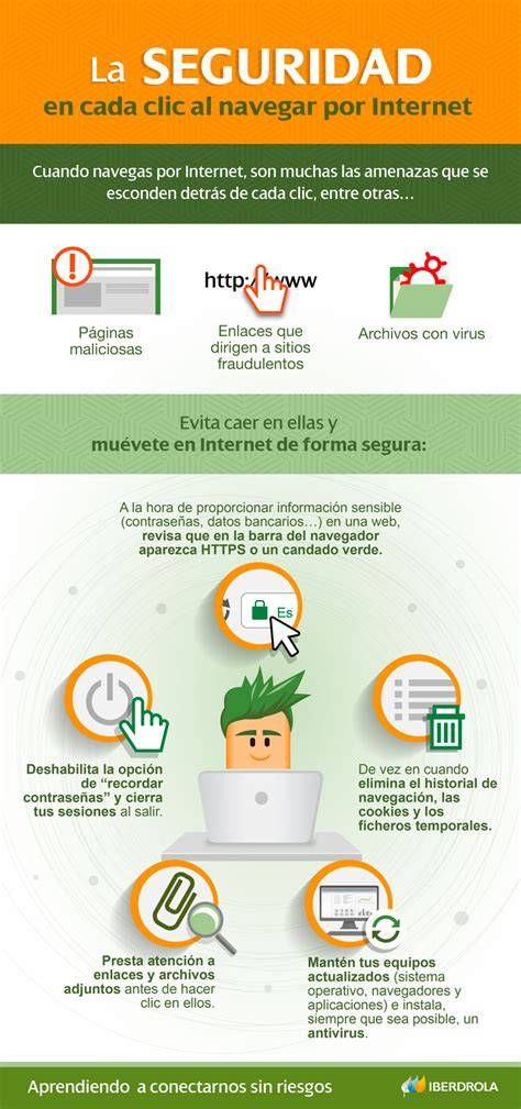 Esquema sobre la navegación segura y responsabilidad legal en sitios web de directorios.