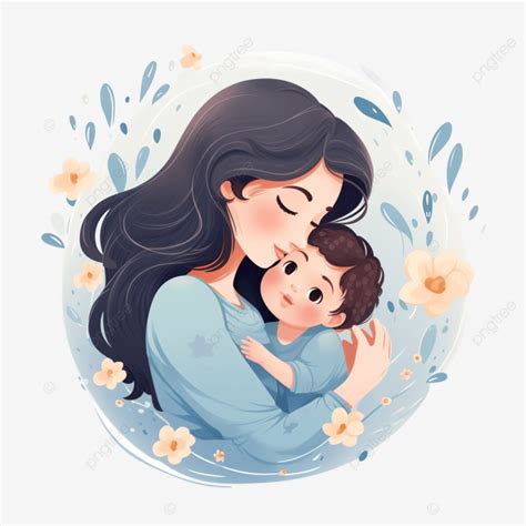 Ilustración de una madre con expresión de cansancio pero rodeada de elementos que sugieren amor y cuidado