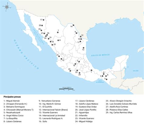 Esquema de las principales presas y proyectos hidráulicos en la cuenca del Éufrates y el Tigris.