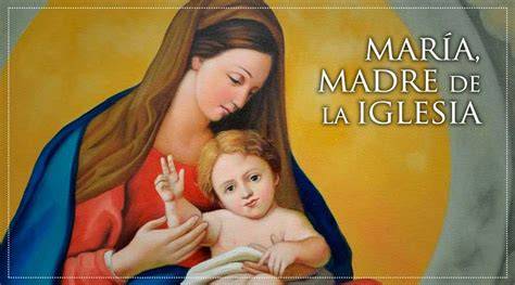 Representación de la Iglesia como madre, engendrando a Cristo en los fieles