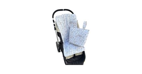 Infografía comparativa: silla de paseo sin colchoneta frente a silla con colchoneta instalada