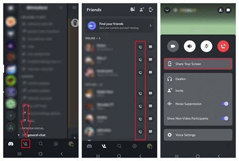 Esquema de la interfaz de Discord mostrando el botón de ajustes y la ubicación de los filtros