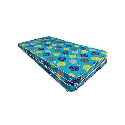 Diseño de la colchoneta con motivos botánicos en tonos beige, verde y azul sobre estructura ergonómica