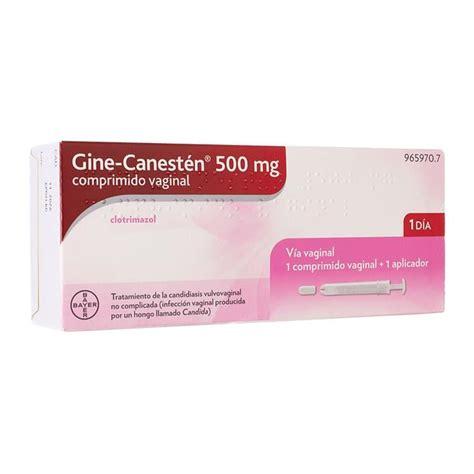 Envase de Gine-Canestén Óvulo 500 mg