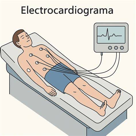 Ilustración de un electrocardiograma mostrando una extrasístole
