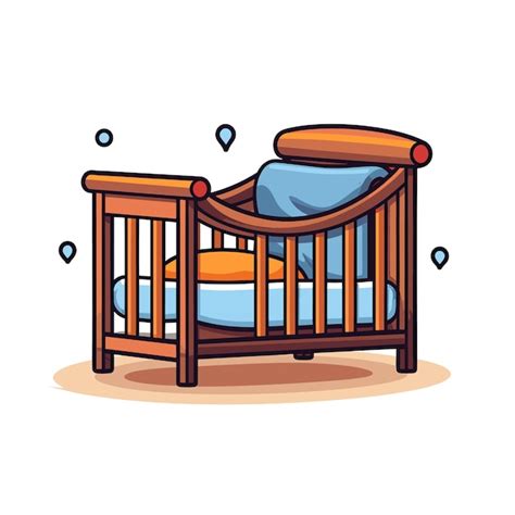 Ilustración de una cuna segura en una habitación compartida