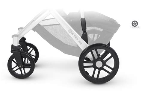Detalle de las ruedas de goma y espuma del UPPAbaby Vista V3