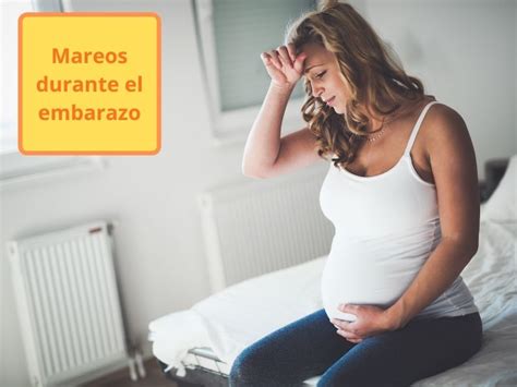 Infografía con consejos para aliviar mareos durante el embarazo (hidratación, alimentación, cambios de posición).