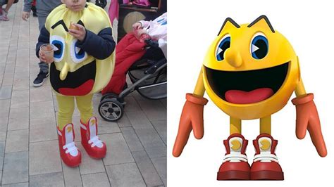 Disfraz de Pac-Man integrado en una silla de paseo