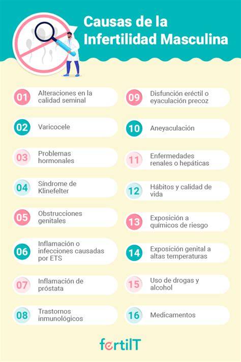 Esquema de las causas de infertilidad masculina