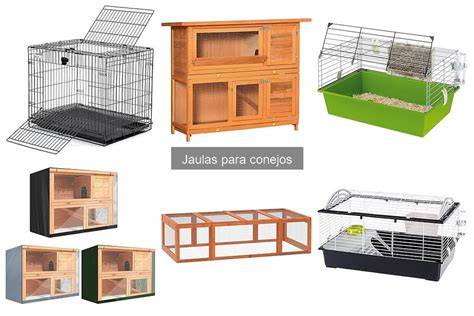 Comparativa de jaulas para conejos, mostrando diferentes tamaños o tipos de alojamiento