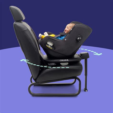 Infografía sobre la instalación de la silla Bugaboo con base Isofix 360 y normativa i-Size