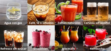 Variedad de bebidas sin alcohol en un baby shower