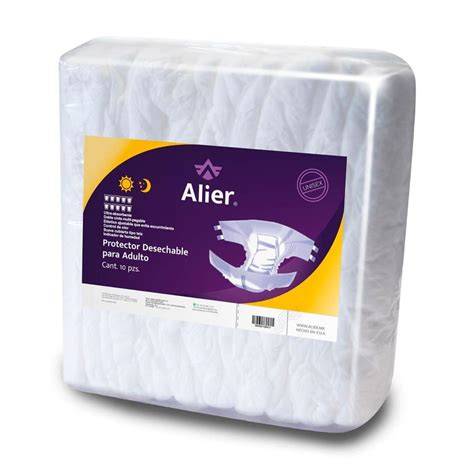 Gráfico de niveles de absorción en pañales para adultos
