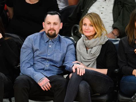 Fotografía de archivo de Cameron Diaz y Benji Madden