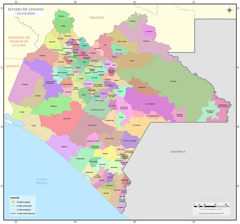 Mapa de Chiapas, México, destacando las comunidades indígenas y rurales.