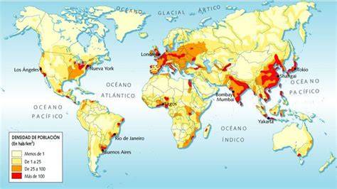 Mapa de distribución mundial del tiburón anguila en las zonas del Atlántico y Pacífico