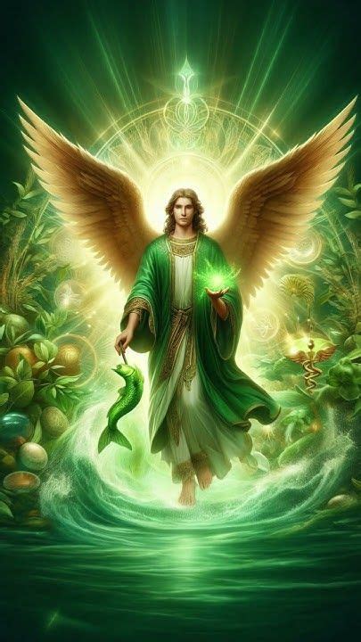Detalle del Arcángel Rafael y Cupido en la carta de Los Enamorados