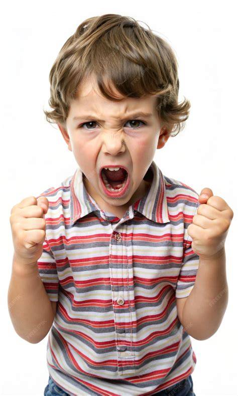 Niño pequeño expresando frustración