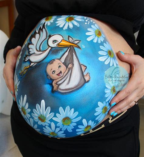 Bellypaint con motivos tiernos como ositos o bebes