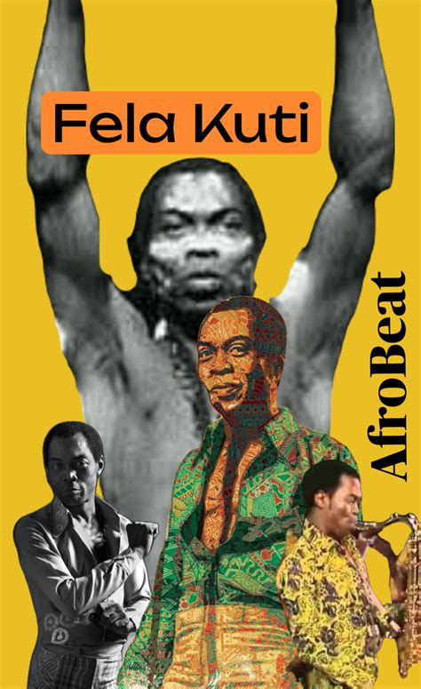 Ilustración de Fela Kuti dirigiendo una banda de afrobeat