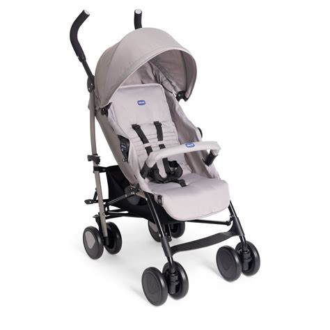Foto de la silla de paseo Echo Stone de Chicco plegada y desplegada