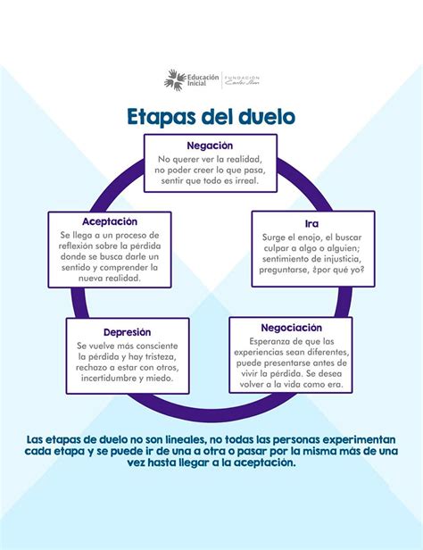 Esquema conceptual sobre las etapas del duelo perinatal y las expectativas de los padres.