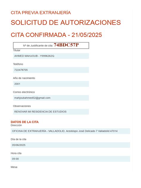 Esquema del proceso de solicitud de cita previa en el sistema de salud pública