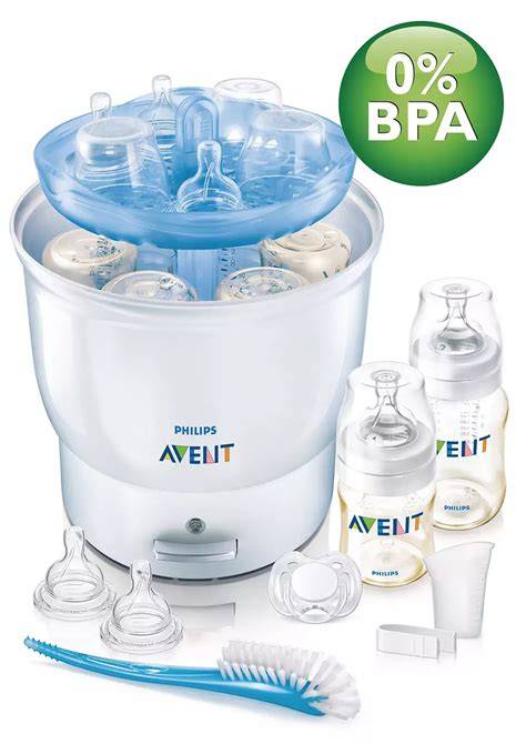 Esterilizador eléctrico de biberones con vapor