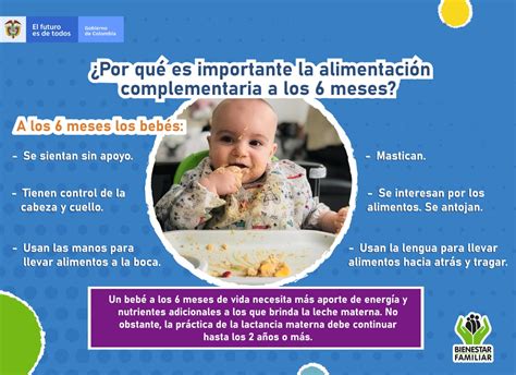 Infografía: Cuándo iniciar la alimentación complementaria (señales de preparación del bebé).