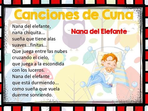 Ilustración de personajes tradicionales de canciones de cuna como el