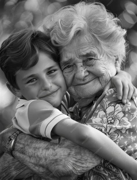 Foto de una abuela venezolana arrullando a su nieto