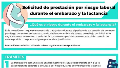Esquema: Proceso de solicitud de la prestación por riesgo durante la lactancia