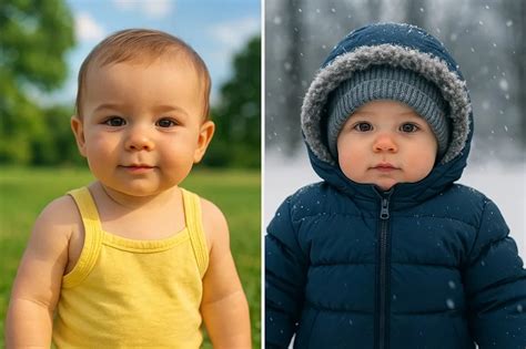 Infografía sobre cómo vestir al bebé según la temperatura.