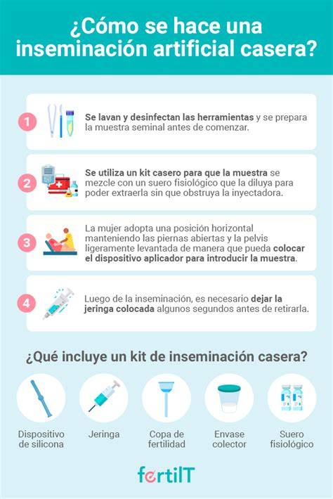 Infografía: Componentes de un kit de inseminación artificial casera