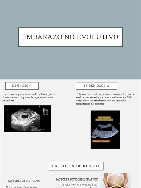 Ecografía de un embarazo no evolutivo con saco gestacional