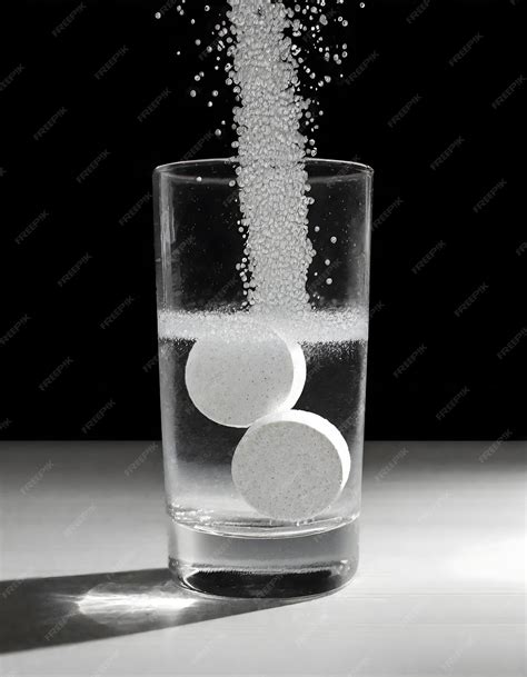 Foto de una pastilla de metronidazol disolviéndose en agua de acuario