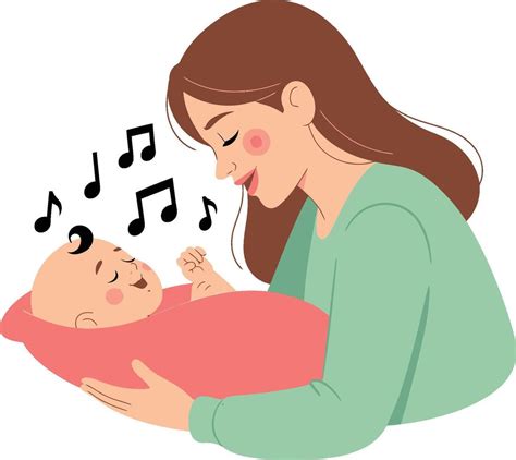 Madre cantando una nana a su bebé en una cuna, con una expresión de ternura