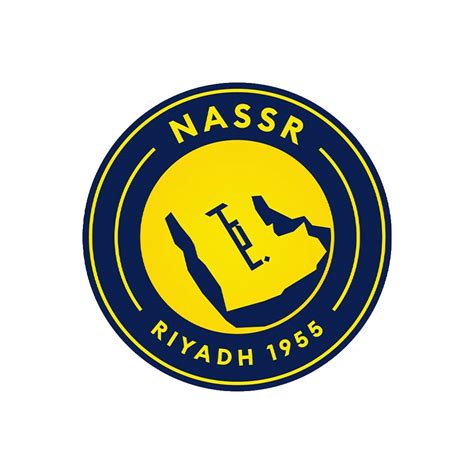 Diseño moderno y minimalista del nuevo escudo del Al-Nassr, destacando la insignia circular y la silueta de la Península Arábiga.