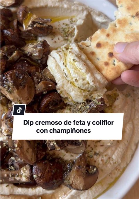 dip cremoso de berenjena y coliflor con queso feta