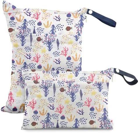 Bolsa de tela impermeable para pañales sucios con diseño de animales