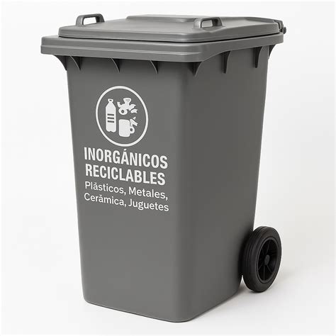 imagen de un contenedor gris de residuos