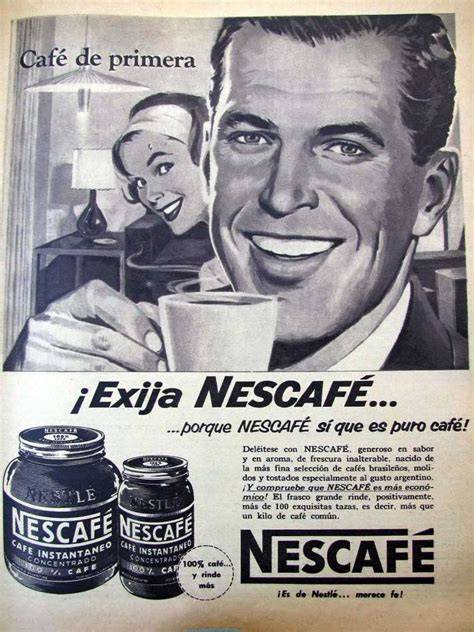 Publicidad antigua de los primeros alimentos infantiles comerciales de Liebig o Nestlé