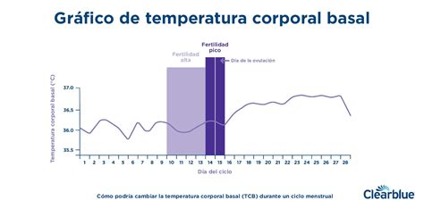 Gráfico de temperatura basal corporal y niveles hormonales en el ciclo menstrual