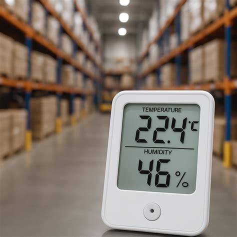 Esquema de las condiciones ideales de almacenamiento: temperatura, ventilación y protección contra la humedad
